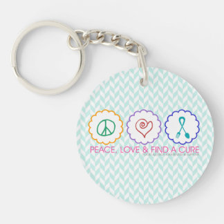 Porte-clefs La paix, amour et trouvent un porte - clé de