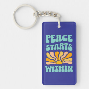 Porte-clefs La paix commence en vous