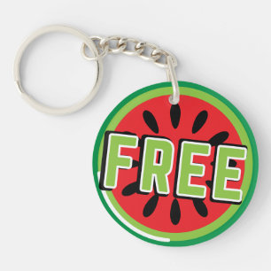 Porte-clefs La pastèque Palestine libre - Liberté pour les Pal