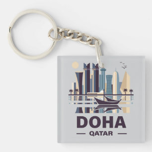 Porte-clefs La péninsule de Doha Qatar