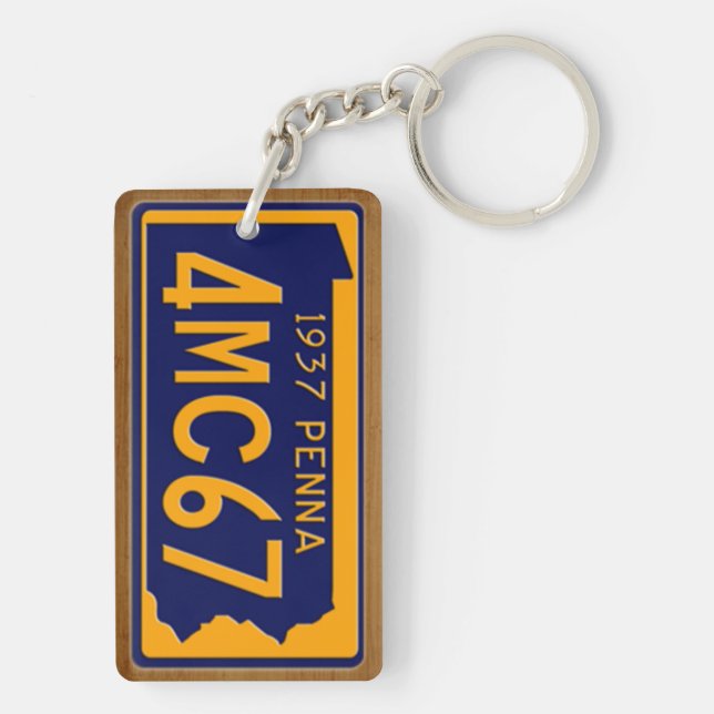 Porte-clefs La Pennsylvanie 1937 porte - clés vintages de (Dos)