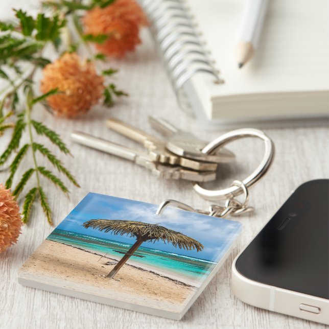 Porte-clefs La plage de l'Anse des Rochers (Devant Droit)
