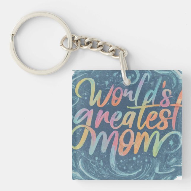 Porte-clefs La plus grande maman du monde (Devant)