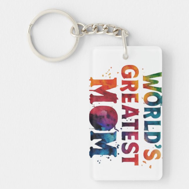 Porte-clefs La plus grande maman du monde (Devant)