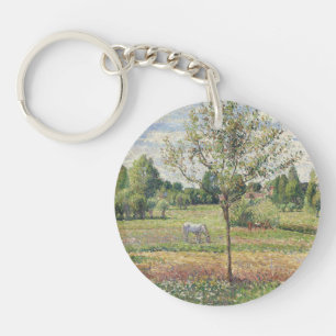 Porte-clefs La Prairie au cheval gris, Eragny, Peinture à l'hu