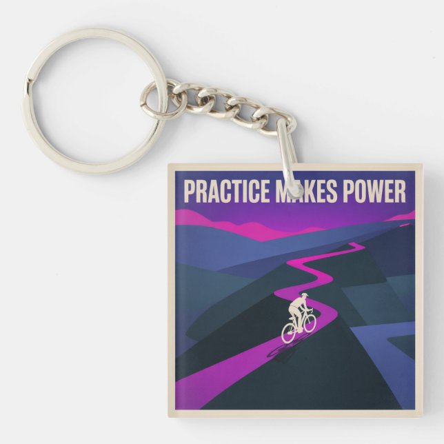 Porte-clefs La pratique fait la puissance (Devant)