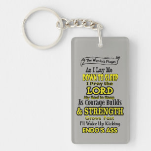 Porte-clefs La prière du guerrier...Endometriose