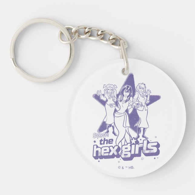 Porte-clefs La puissance étoilée des filles hexagonales (Devant)