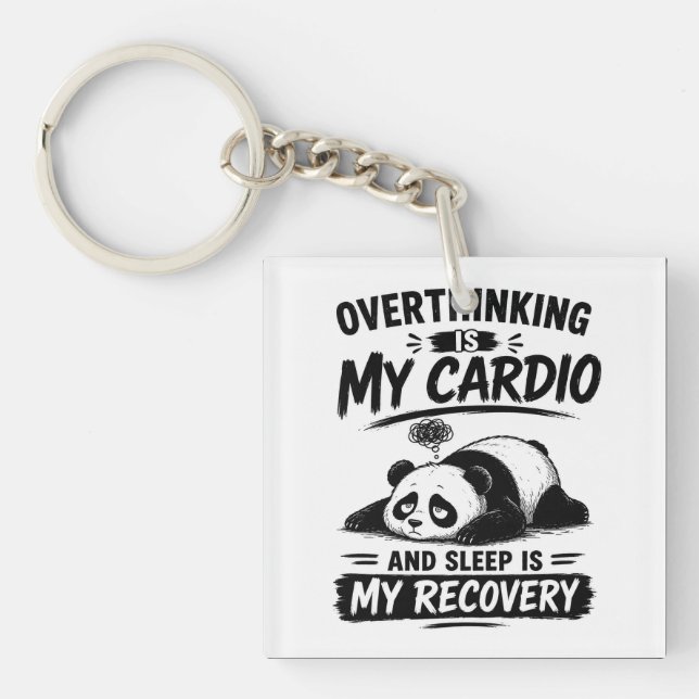 Porte-clefs La rumination est mon cardio (Devant)