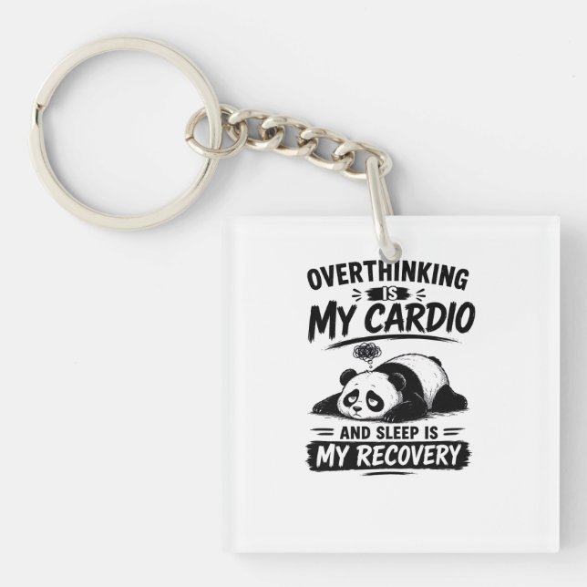 Porte-clefs La rumination est mon cardio (Devant)