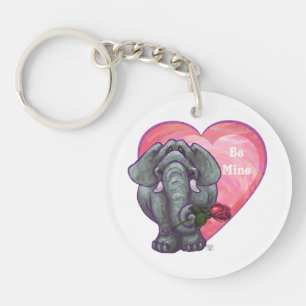 Porte-clefs La Saint-Valentin des éléphants