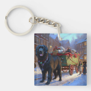 Porte-clefs La saison des fêtes de Noël de Terre-Neuve