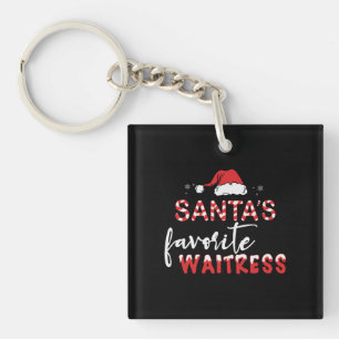 Porte-clefs La serveuse préférée de père Noël - Noël mignon