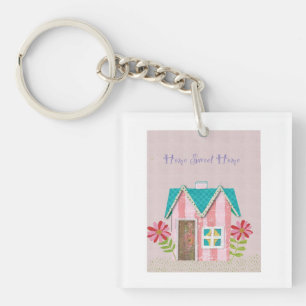 Porte-clefs La Signature Whimsy (Rose et sarcelle)