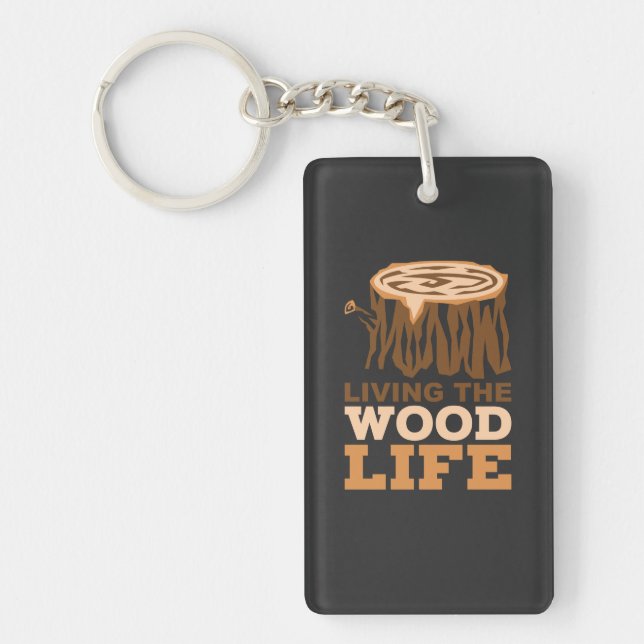 Porte-clefs La vie en bois (Devant)