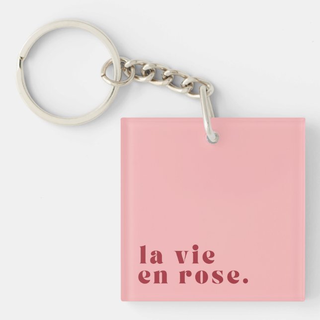 Porte-clefs La vie en rose (Devant)