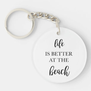 Porte-clefs La vie est meilleure au Beach Magnet