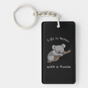 Porte-clefs La Vie Est Meilleure Avec Koala