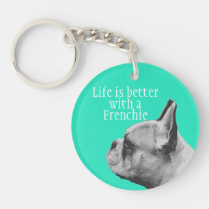 Porte-clefs La vie est meilleure avec un Frenchie - bouledogue