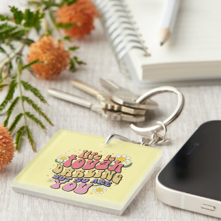 Porte-clefs La vie inspirante est un Porte - clé Wordart