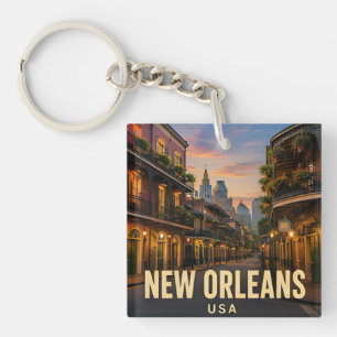 Porte-clefs La vie nocturne du Quartier français de La Nouvell