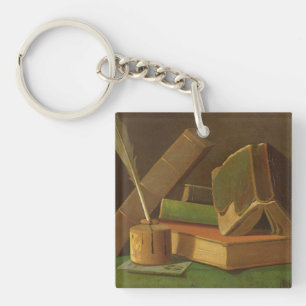 Porte-clefs La vie toujours avec les livres et le puits