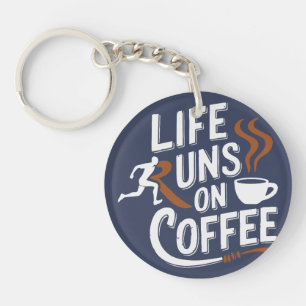 Porte-clefs La vie tourne sur le café