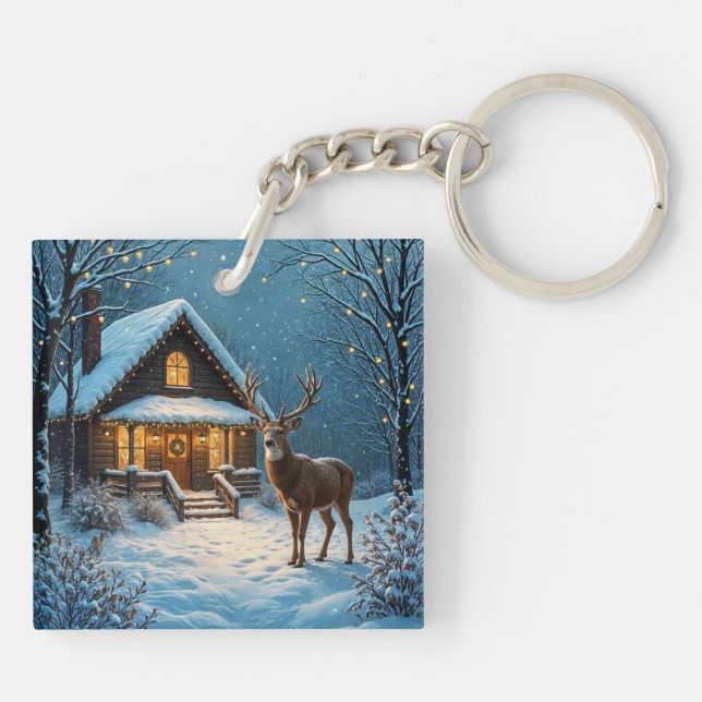 Porte-clefs La visite de Noël enneigée de Big Buck (Dos)