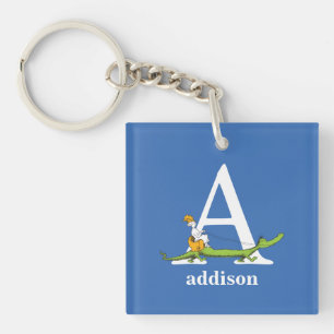 Porte-clefs L'ABC de Dr Seuss : Lettre A - Blanc Ajoutez vot
