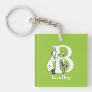 Porte-clefs L'ABC de Dr Seuss : Lettre B - Blanc Ajoutez vot
