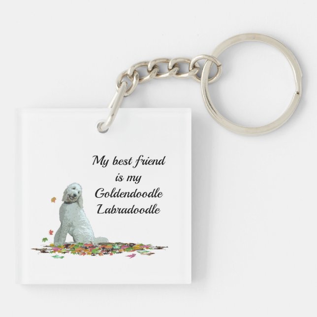Porte-clefs Labradoodle Chien En Porte - clé (Dos)