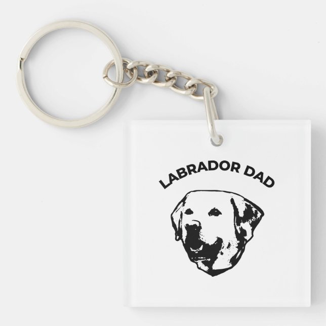 Porte-clefs Labrador Papa (Devant)