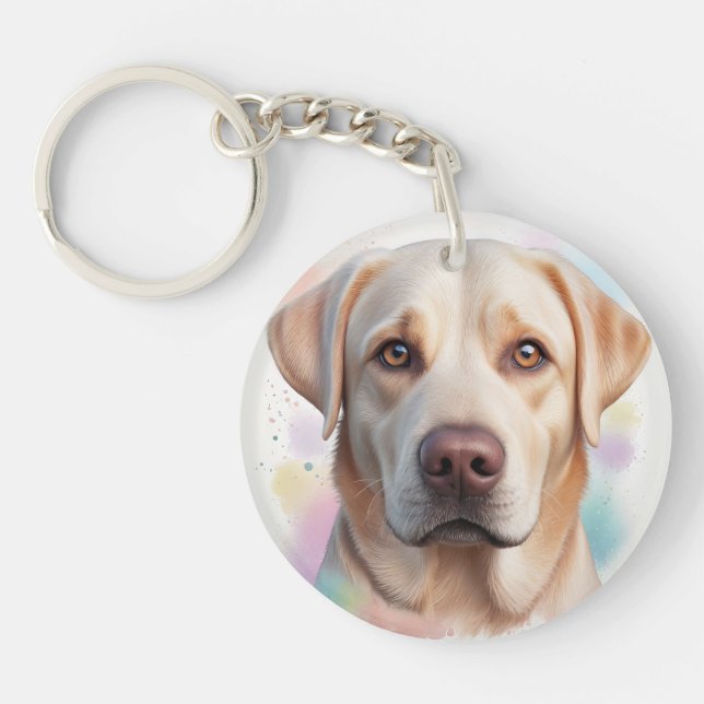 Porte-clefs Labrador Retriever Magical Whimsical Art (Devant)