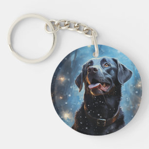 Porte-clefs Labrador Retriever noir