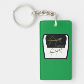 Porte-clefs Lac acrylique authentique en bois