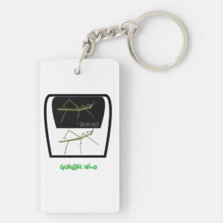 Porte-clefs Lac acrylique authentique en bois