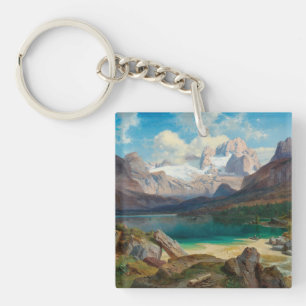 Porte-clefs Lac Gosau Avec Vue Sur Le Massif Dachstein