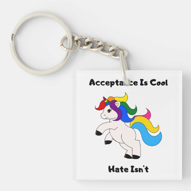 Porte-clefs L'acceptation est cool (Devant)