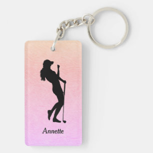 Porte-clefs Lady Golf Sports Personnalisé