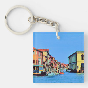Porte-clefs Lagon vénitien - MURANO - vue