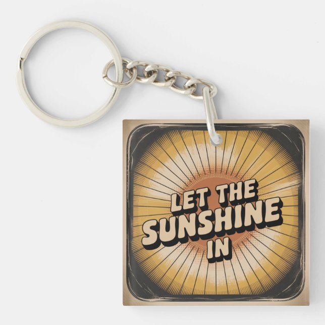 Porte-clefs Laissez Entrer Le Soleil (Devant)