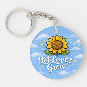 Porte-clefs Laissez l'amour grandir - Tournesol