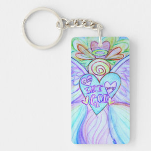 Porte-clefs Laissez l'amour laisser Dieu Guardian Angel Porte
