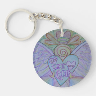 Porte-clefs Laissez l'amour, laissez Dieu Guardian Angel Porte