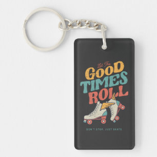 Porte-clefs LAISSEZ LES BONS TEMPS ROULER 80s RETRO ROLLER SKA