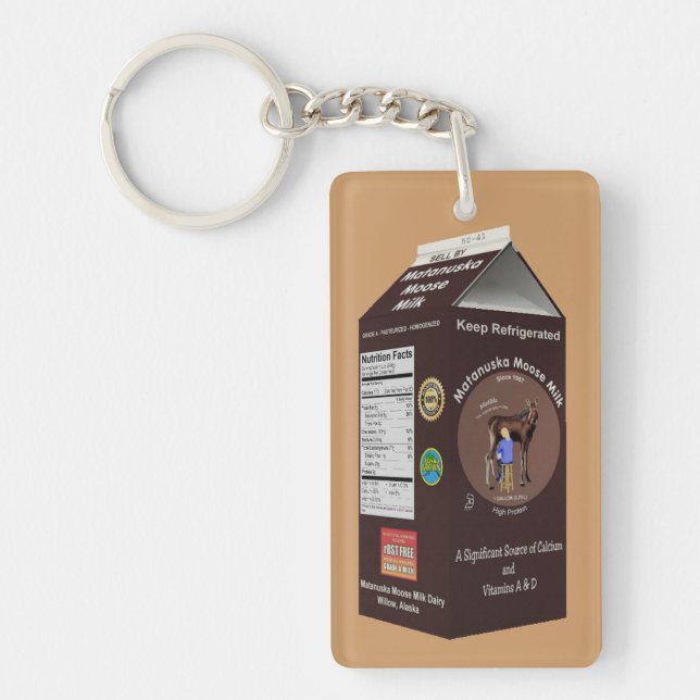 Porte-clefs Lait d'orignal Matanuska (Devant)