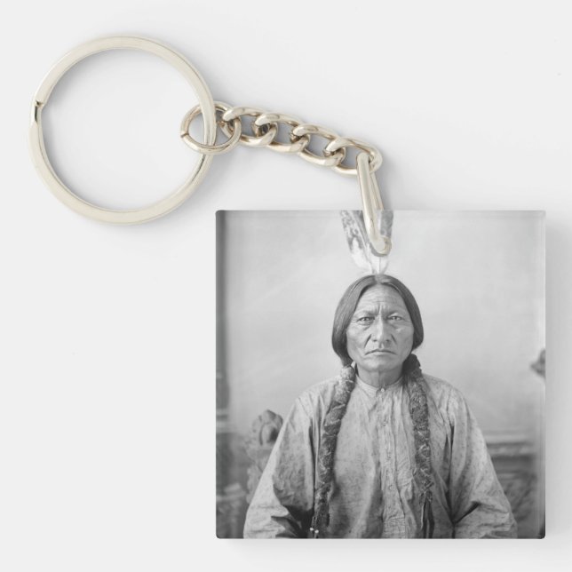 Porte-clefs Lakota Leader assis Bull Amérindien (Devant)
