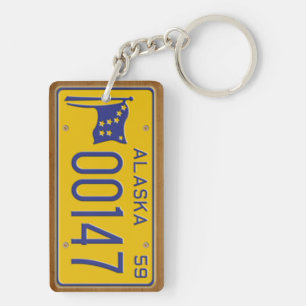 Porte-clefs L'Alaska 1959 porte - clés vintages de plaque