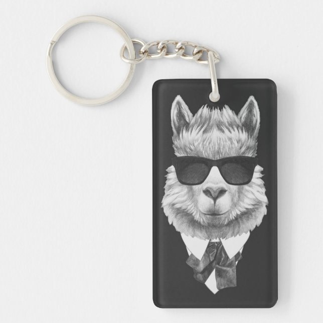 Porte-clefs Lama chic (Devant)