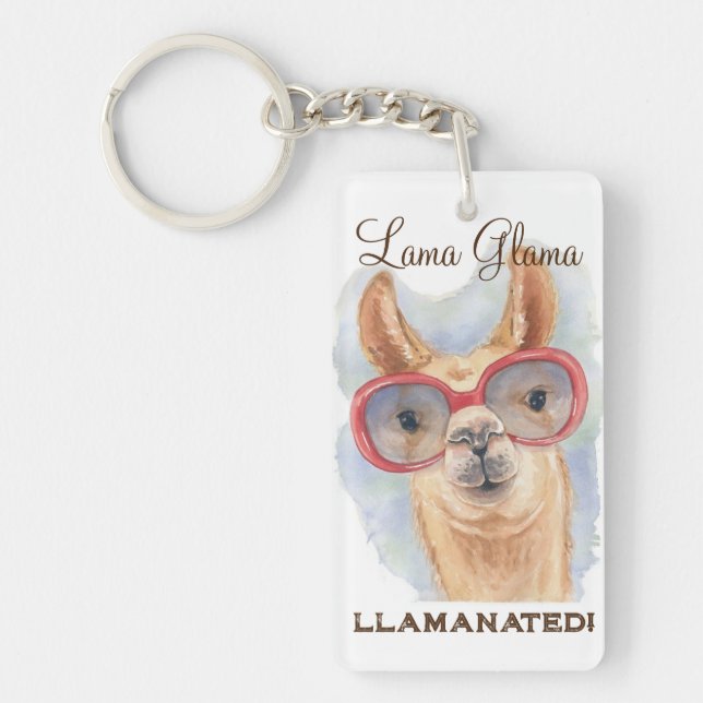 PORTE-CLEFS "LAMA GLAMA" (Devant)